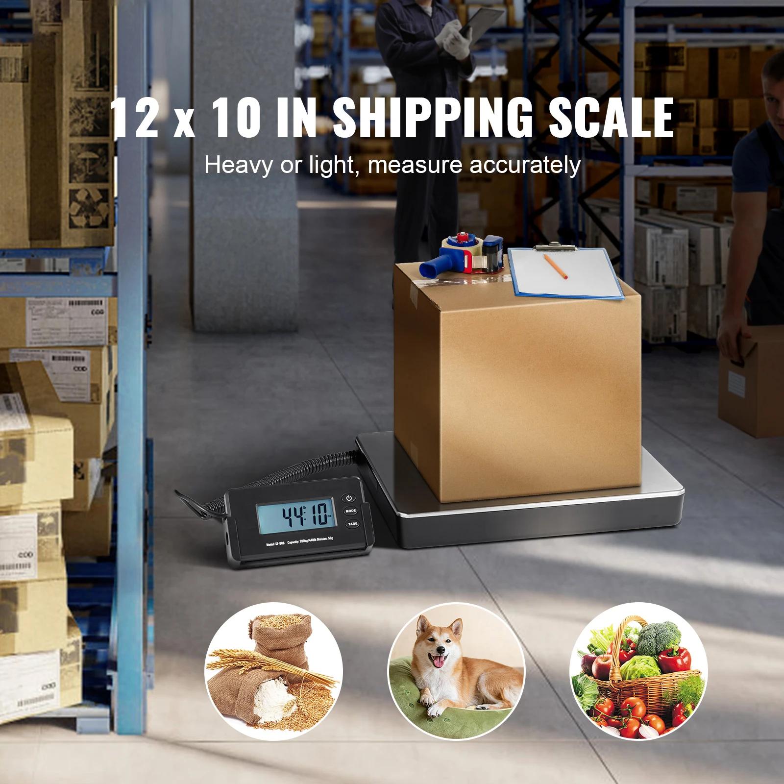 SucceBuy 440lbs balance d'expédition numérique avec minuterie fonction de tara HD écran LCD paquet P