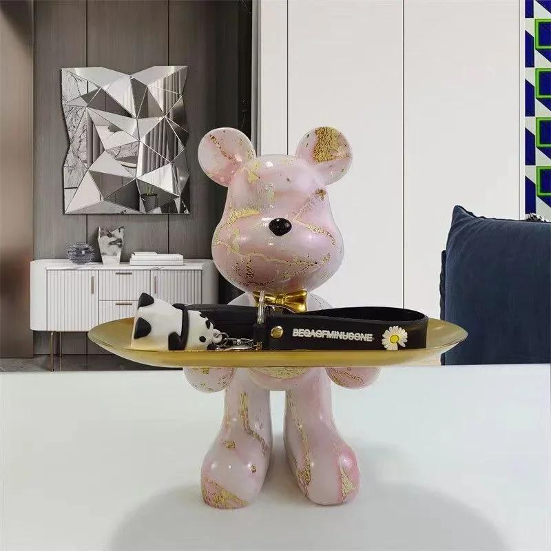 Figurine d'ornement d'ours Graffiti 21cm, décoration de maison, Statue d'animal, étagère de rangemen