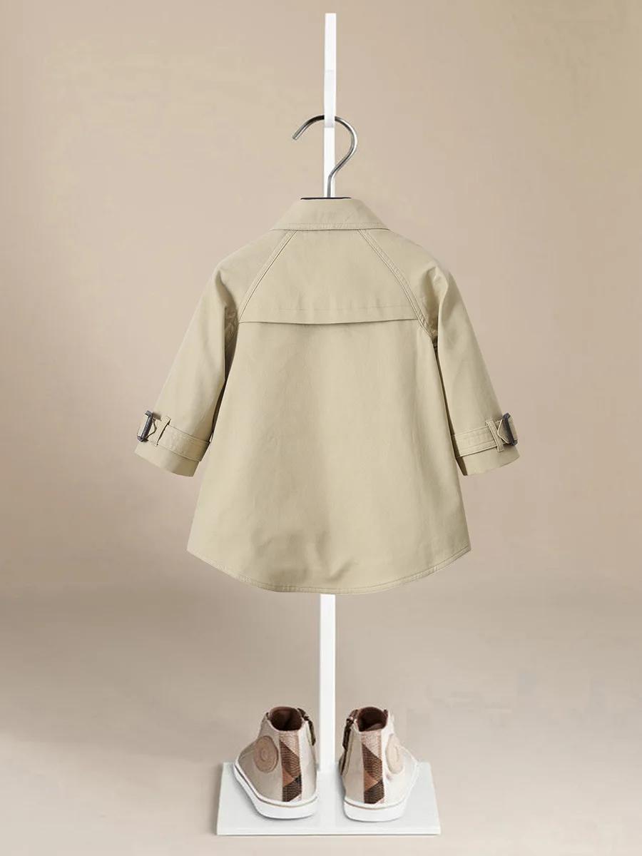 Veste coupe-vent à dos court pour bébé fille et garçon, manteau anti-poussière, vêtements d'extérieu