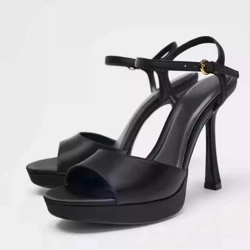 Escarpins à talons épais pour femmes, chaussures à plateforme en Satin, élégantes, couleur unie, con