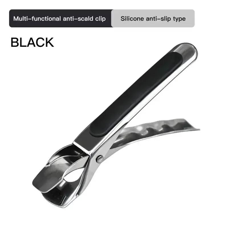 Plaque de cuisine Anti-brûlure, bol, support de Pot, pince en acier inoxydable, Clip Anti-chaleur, o