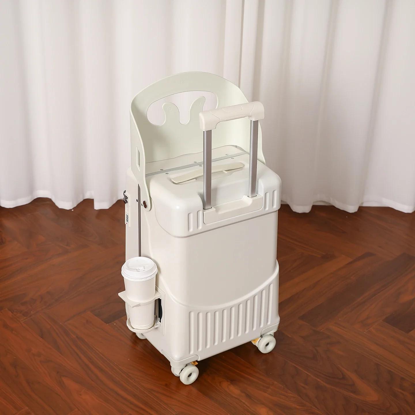 Bagage maman pour promenades avec les enfants, valise trolley parent-enfant de type poussoir, bagage