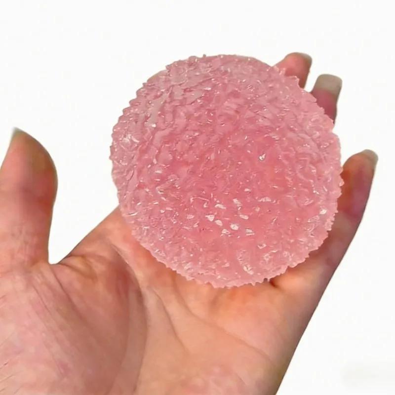 Jouet anti-stress Squishy Ice Ball Maltose Fidgets, super doux, rose, mochi, à récupération lente, j