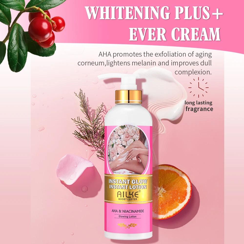 AILKE-Crème éclaircissante pour le corps avec AHA et Niacinamide, hydratante et éclaircissante, pour