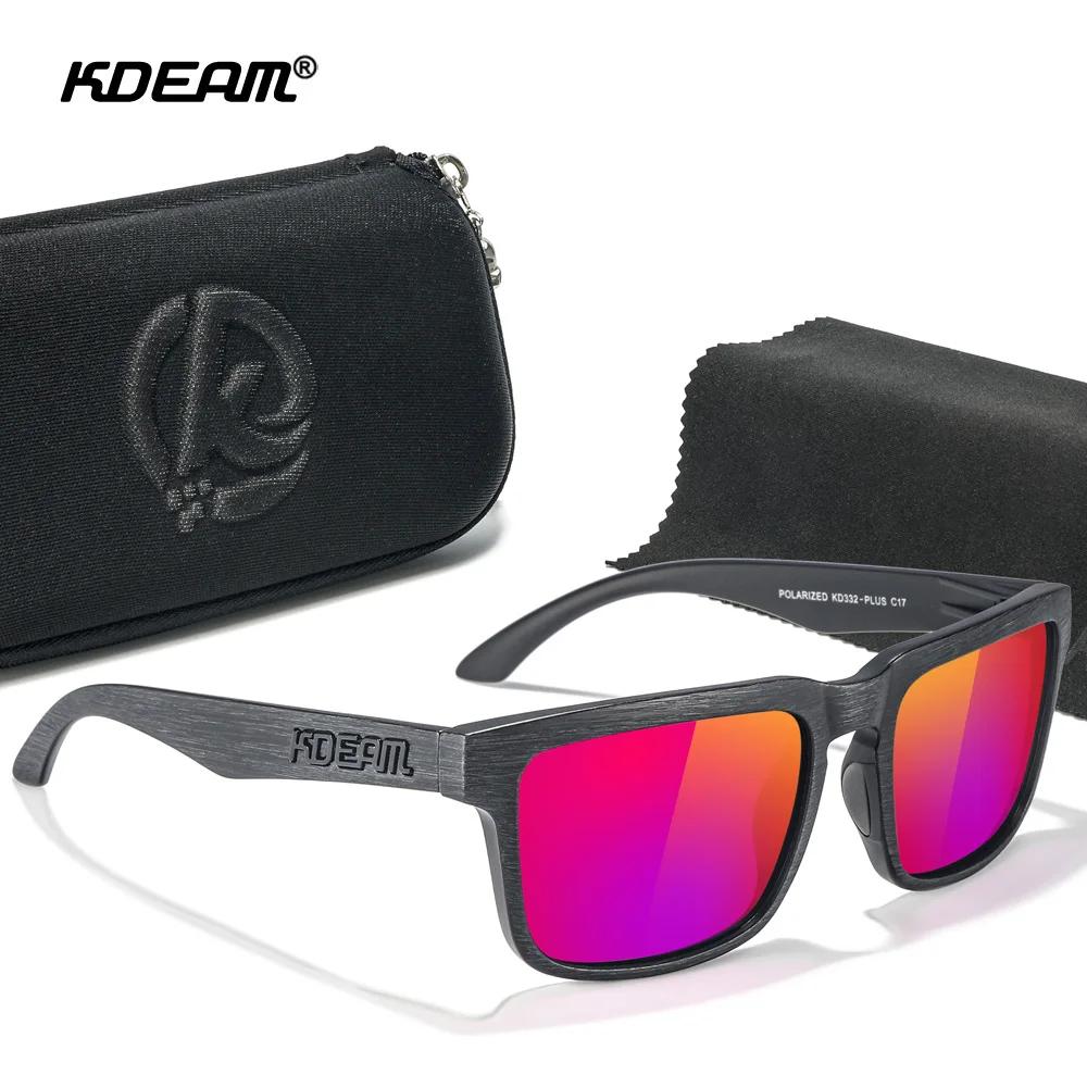 KDEAM lunettes de soleil pour hommes de grande taille lunettes de Vision nocturne photochromiques po