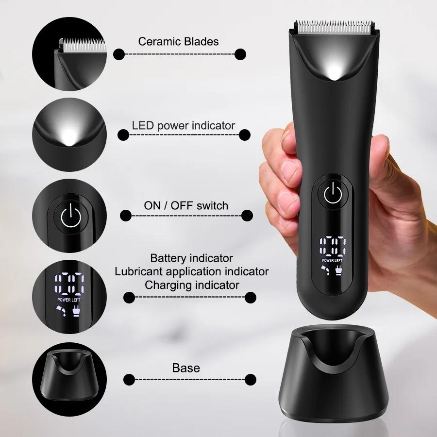 Tondeuse d'aine et de corps tout-en-un pour hommes – Kit de toilettage pour les privés, rasoir de pr