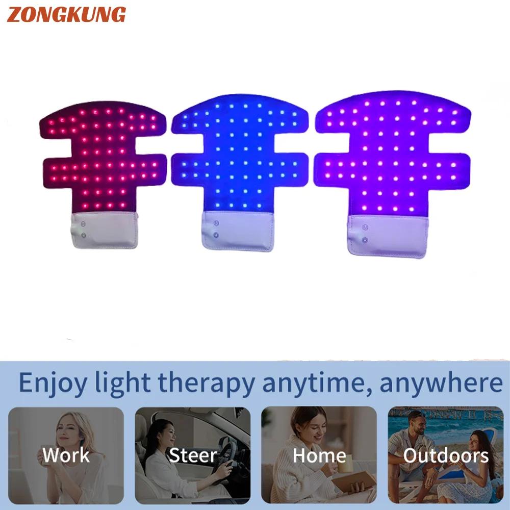 Casque de luminothérapie rouge pour la croissance des cheveux 46nm&660nm&850nm, 4 LED, coussin amovi
