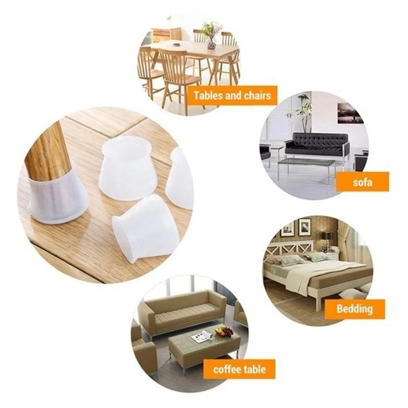 Juste de protection des pieds de meubles en PVC, coussretours de pieds de table, protecteur de sol p