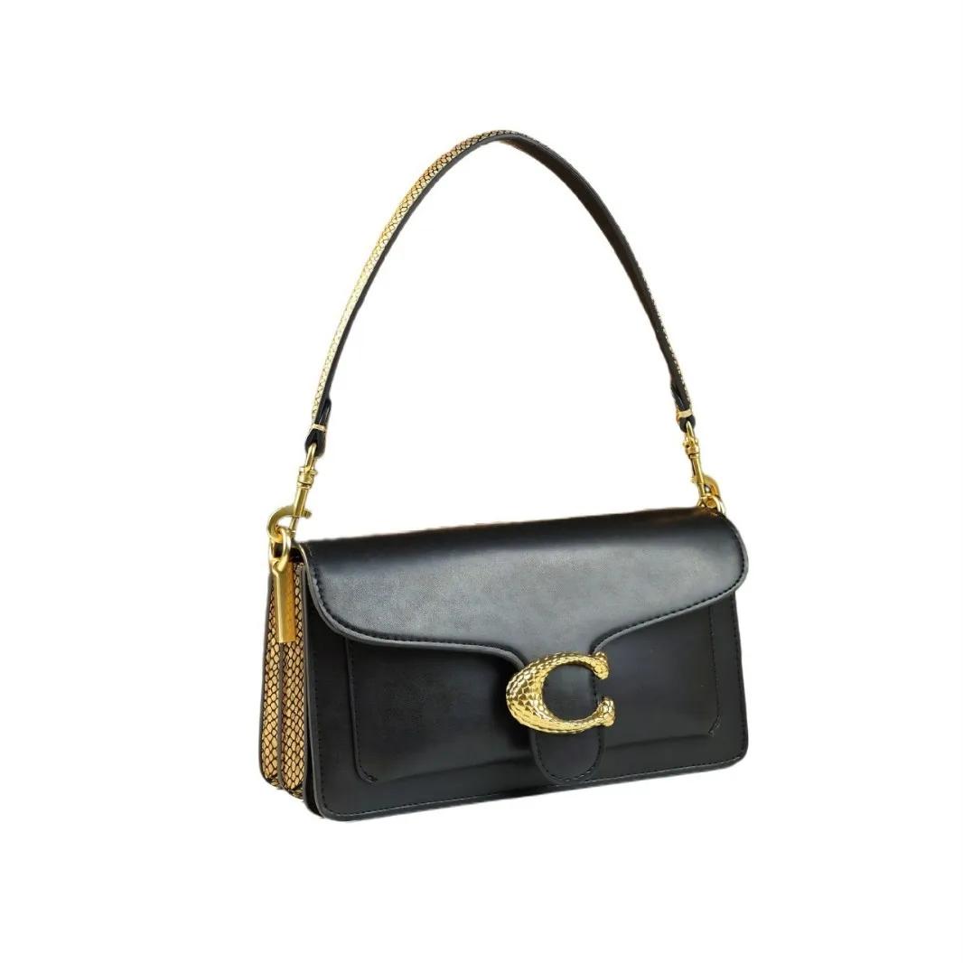 Sac à langer de luxe carré pour femme, grande capacité, sac fourre-tout élégant en cuir, sac à bando