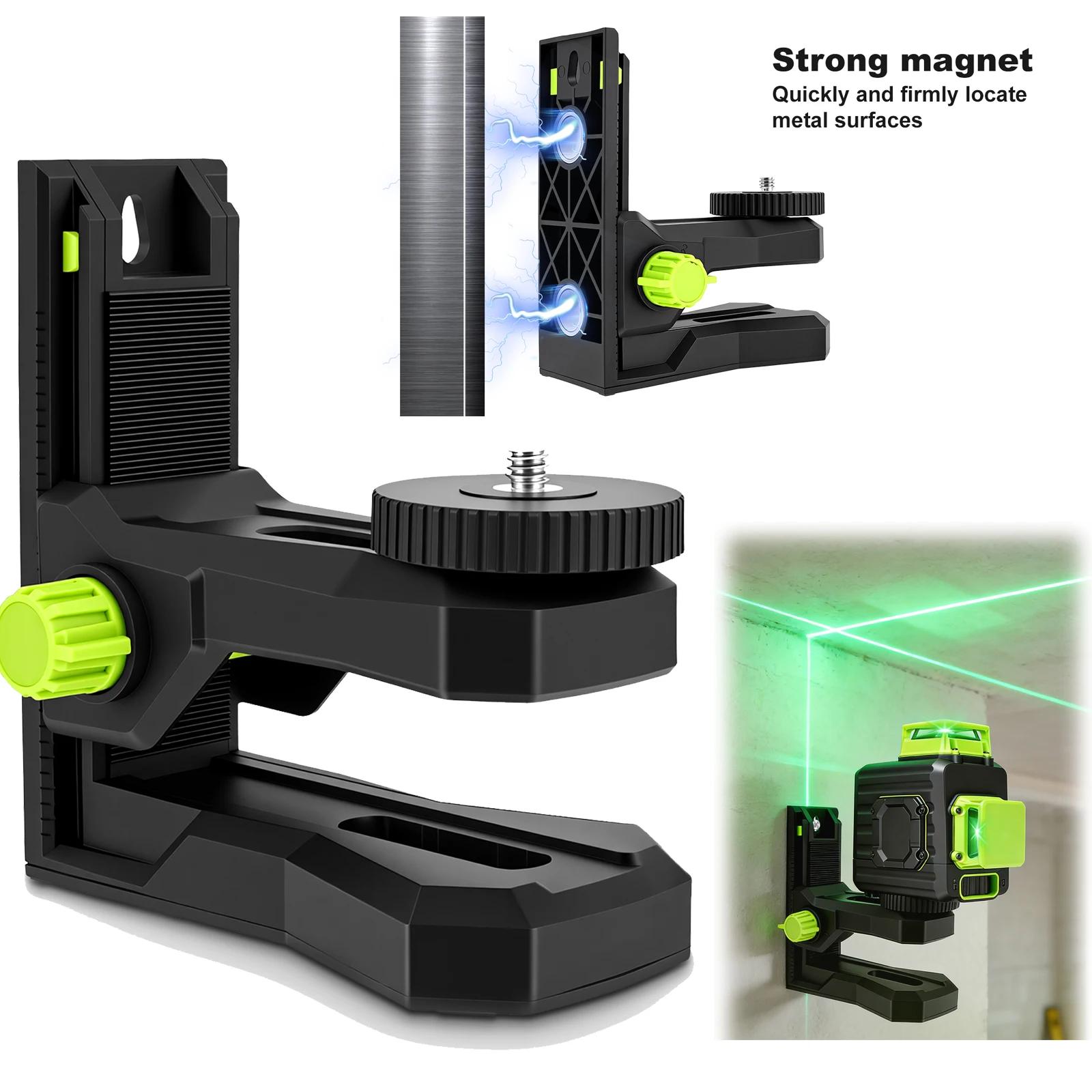 Support magnétique en forme de L pour niveau laser, trépied pour niveau laser avec filetage 1/4''-20