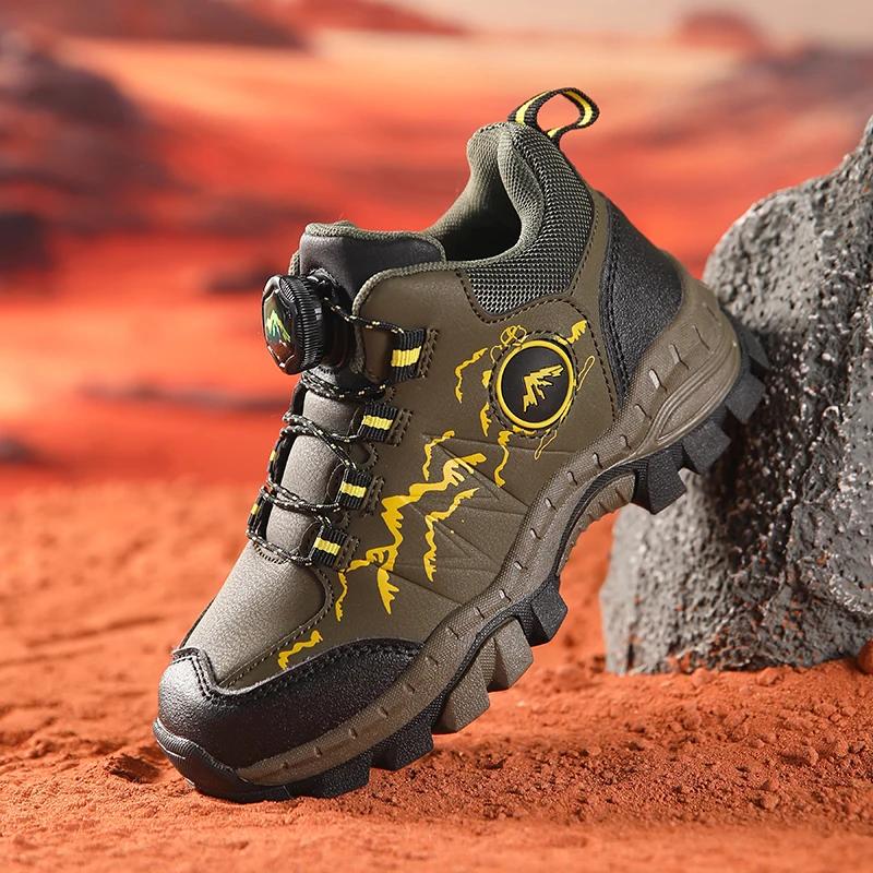 Chaussures de randonnée antidérapantes pour enfants, chaussures d'extérieur chaudes pour enfants, al