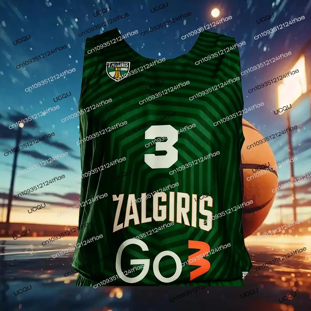 Maillot de basket-ball de compétition européenne Zalgiris Kaunas 2026 - Kit de maillot de basket-bal