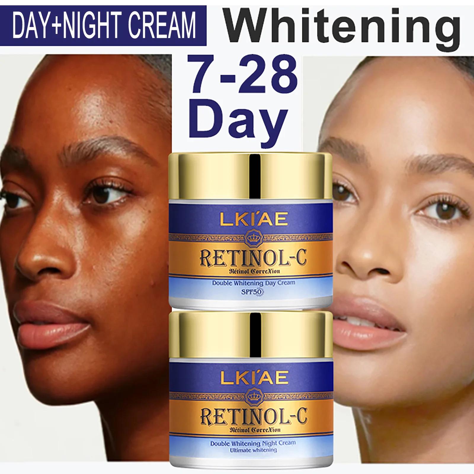 AILKE crème blanchissante pour le visage au rétinol jour et nuit, nettoyage, réduit les taches foncé