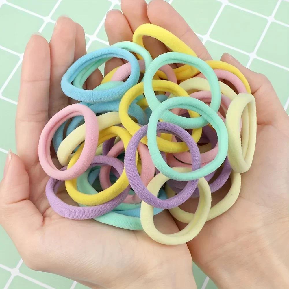 Artificiel astiques à cheveux souples pour petites filles, bandes de cheveux, ensemble d'accessoires