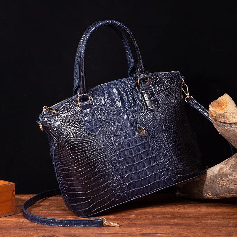 2025 Sac à main en relief Crocodile pour femme Sac à main de luxe en cuir ombré Sac à bandoulière Sa