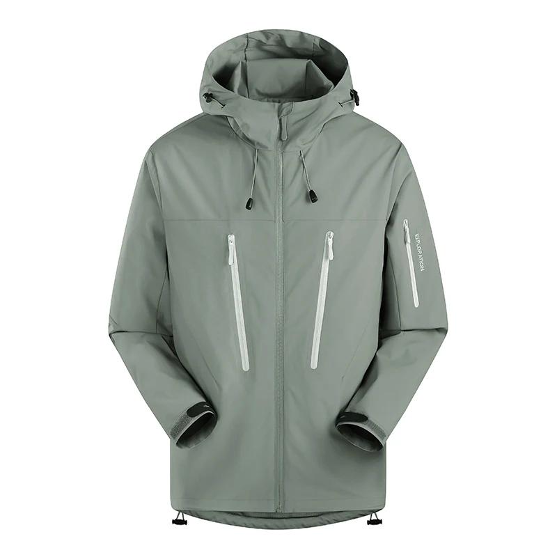 Veste d'alpinisme pour hommes, coupe-vent et imperméable, tissu à la mode, Design Hip Hop, manteau d