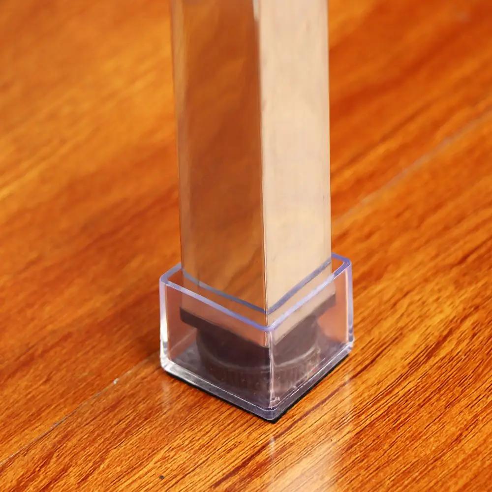 Coussinets en Silicone transparents pour pieds de Table et de chaise, capuchons en PVC, couvre-pieds
