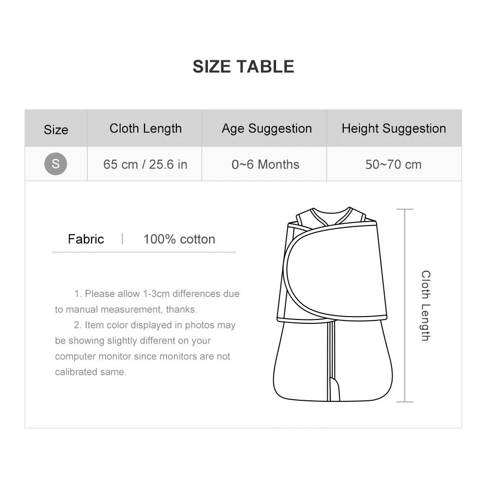 Sac de couchage pour bébés de 0 à 6 mois, emmaillotage pour nouveau-né, sac de couchage mince amovib