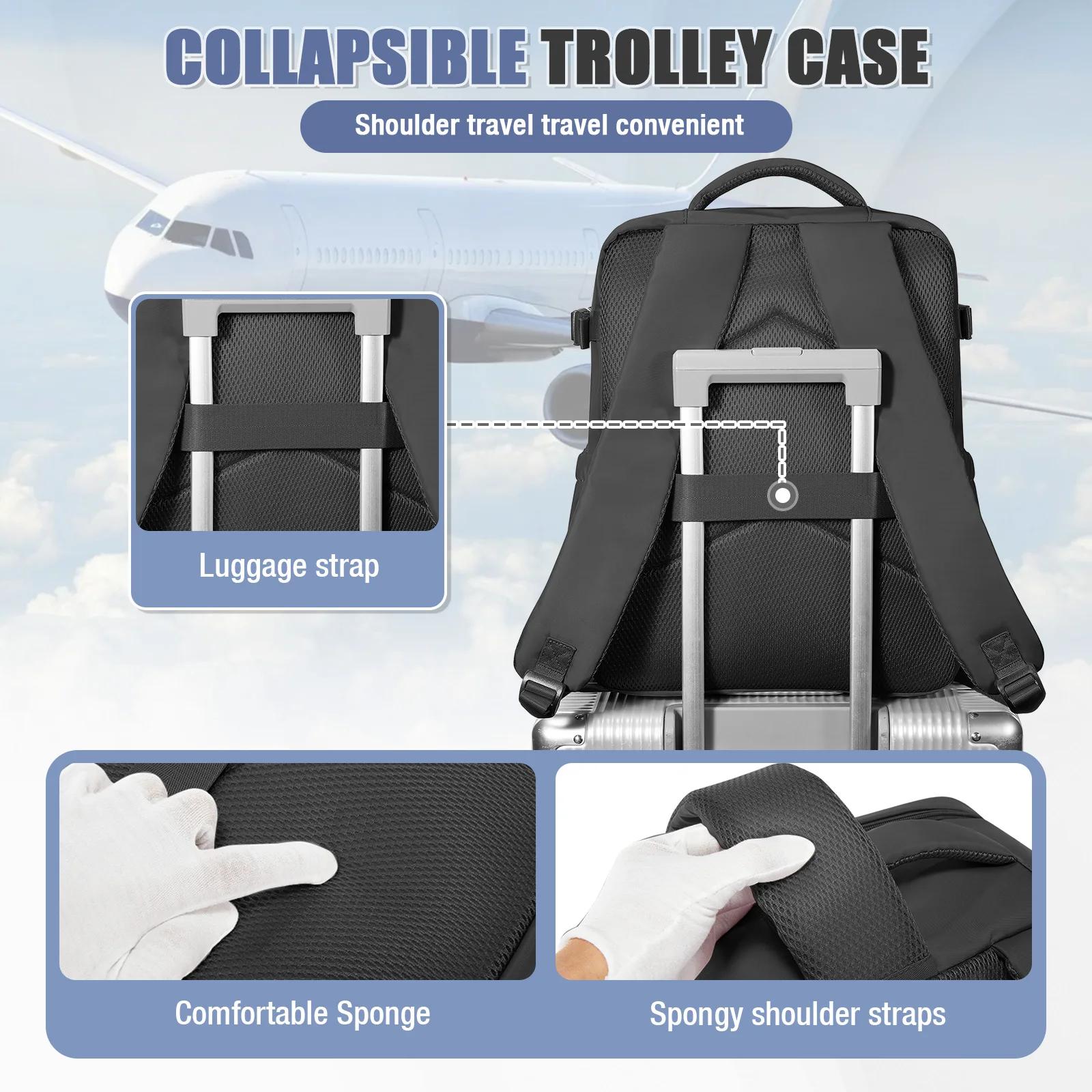 Sac à dos de voyage, sac à dos de cabine Ryanair 40x30x20 pour les courts trajets, sac pour ordinate