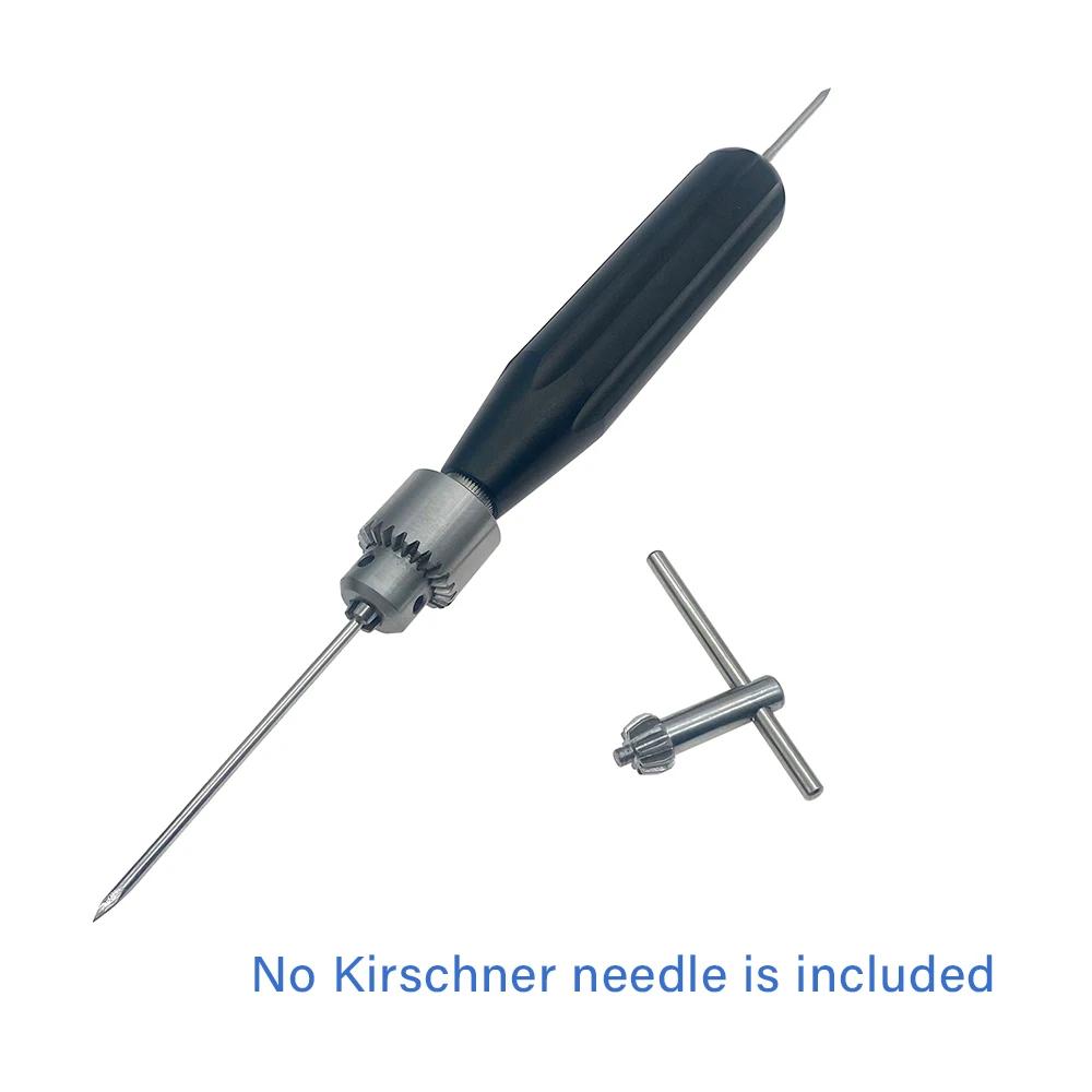 Perceuse à main à manche en aluminium, perceuse à main en os canulé, 1 ensemble d'instruments orthop