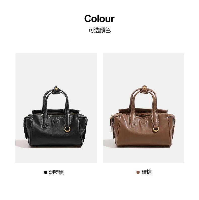 Sac à langer de luxe minimaliste haut de gamme pour femme, sac fourre-tout en cuir de créateur Paris