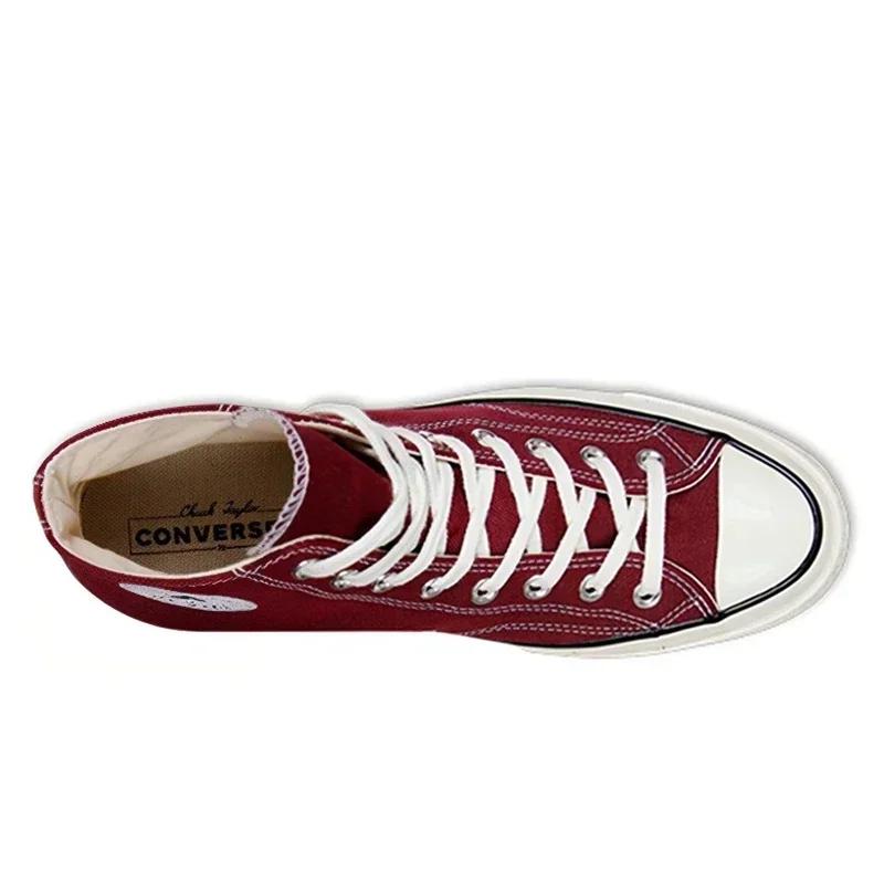 Converse 1970 High Canvas Chaussures décontractées pour hommes et femmes Noir Blanc Chuck Taylor All