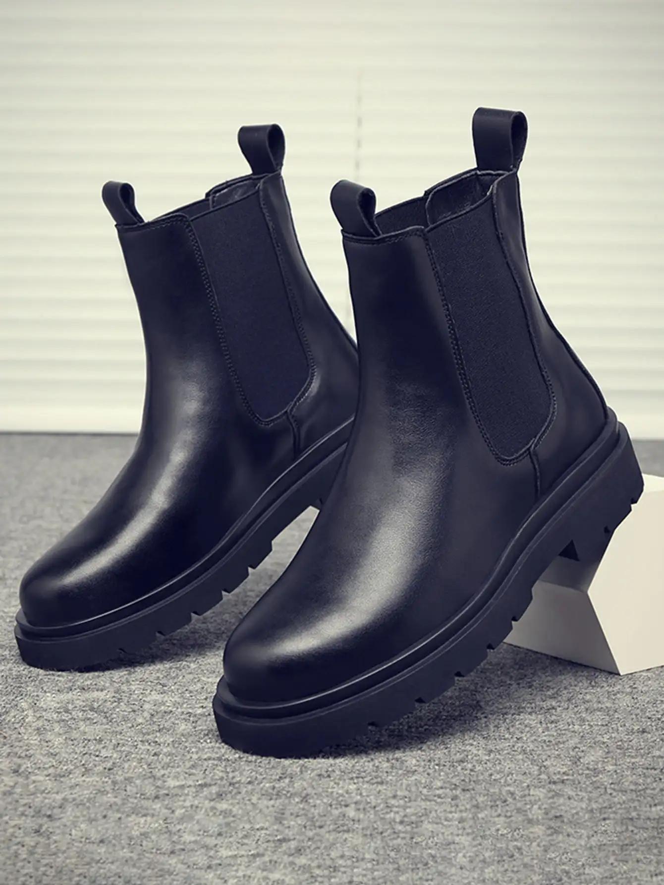 Bottines à double élasticité pour hommes
