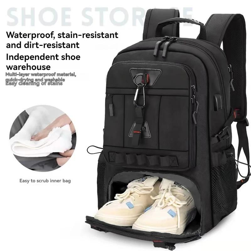 Sac à dos de voyage extensible pour ordinateur portable de grande capacité 60L, grand sac à dos d'af