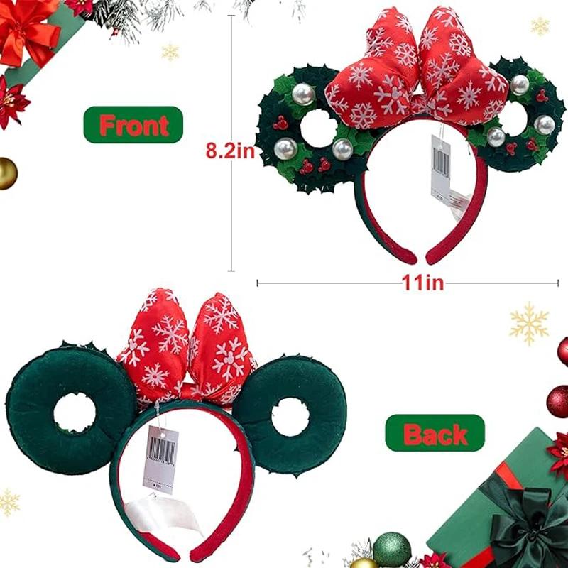 Bandeau Disney Mickey arbre de Noël - Accessoire cosplay Peter Pan pour fêtes et cadeaux Disneyland