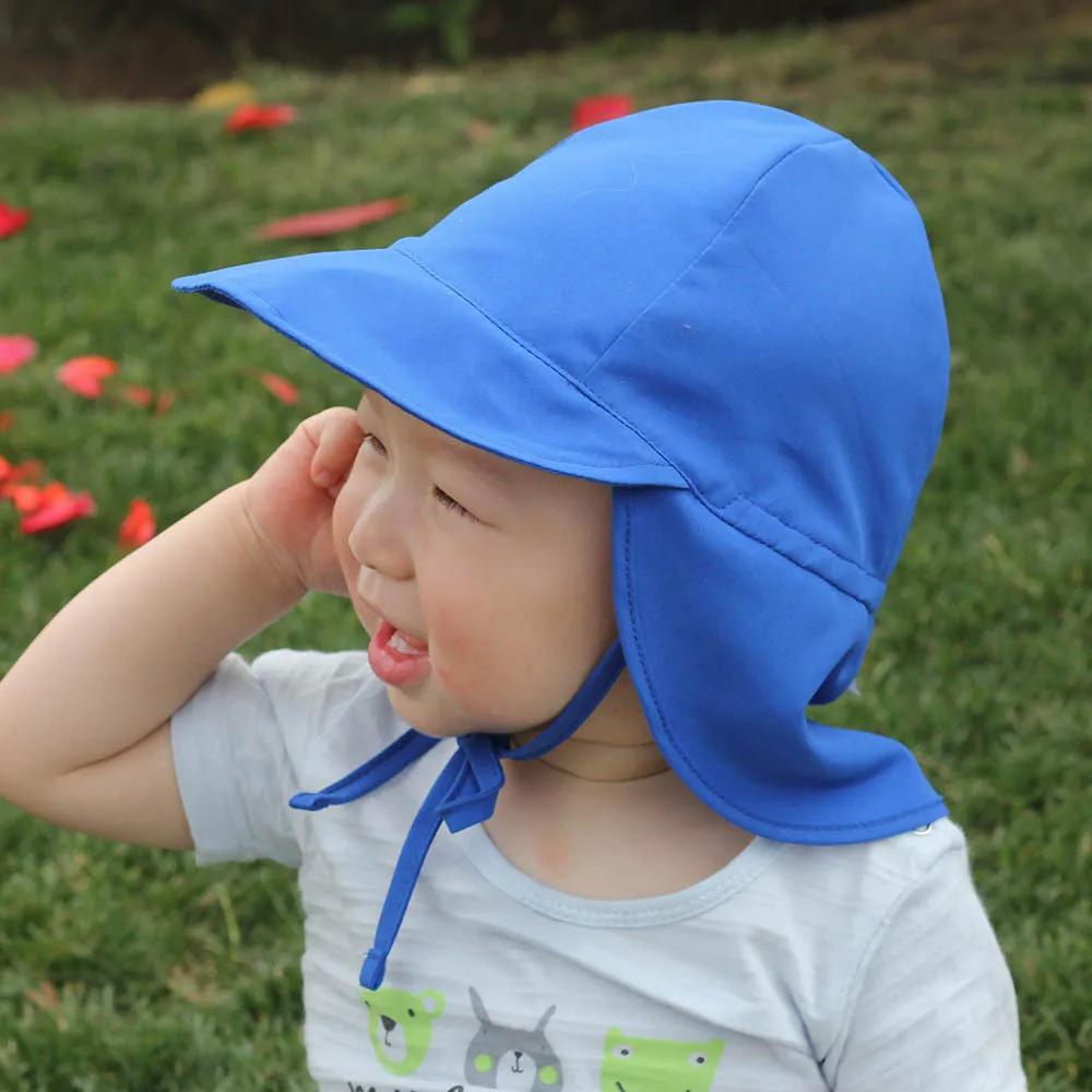 Chapeau de soleil pour bébé, casquette d'été réglable pour garçons, voyage plage S/L, chapeau pour b