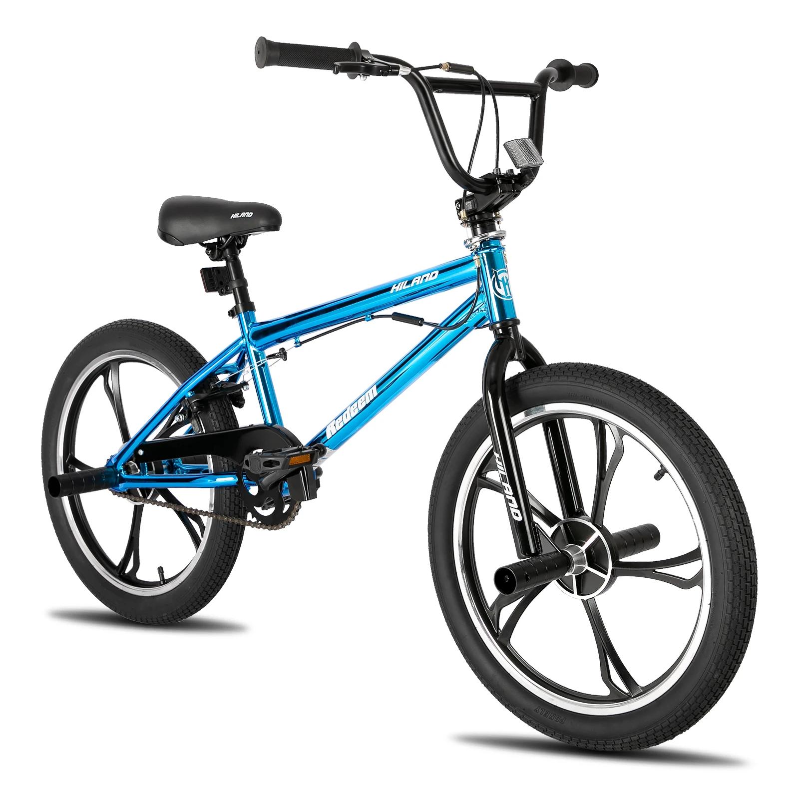 Hiland Vélo BMX pour enfants de 20 pouces pour garçons et filles âgés de 5 à 12 ans, style libre à r