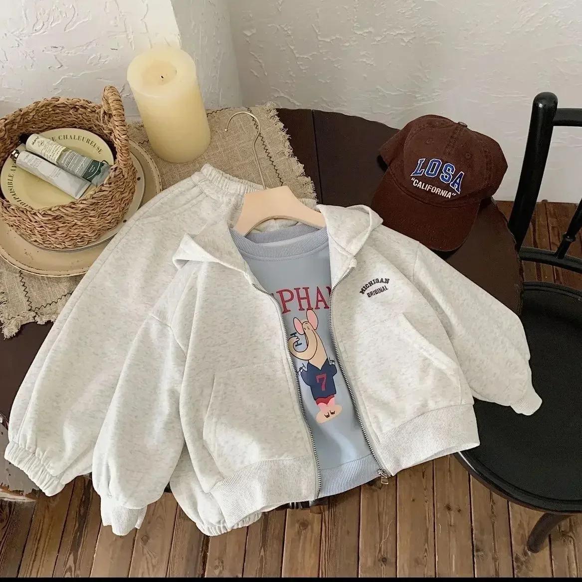 Ensemble de coton Composite pour enfants de haute qualité 2025 printemps automne nouvelle fille coré