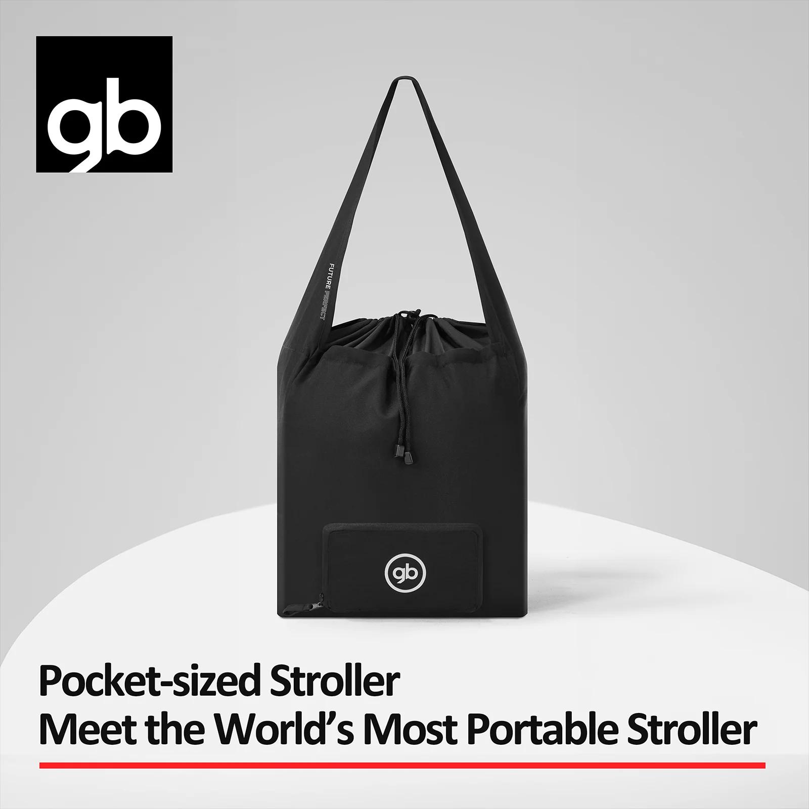 Poussette GB Pockit 3H tout-terrain légère - Poussette voyage avec accoudoir gratuit pliable compacte