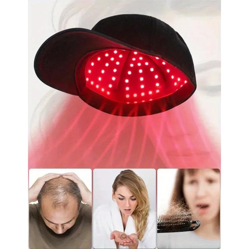 660nm 850nm lumière rouge thérapie capillaire infrarouge capuchon de croissance des cheveux pour la 