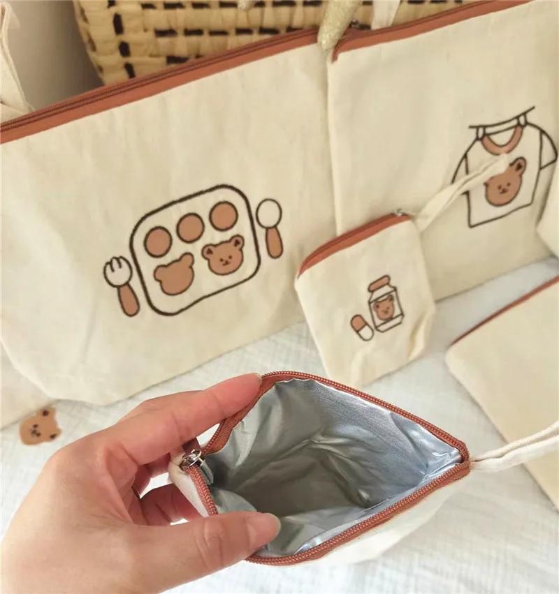 Sac de rangement étanche pour couches de bébé, 7 pièces/ensemble, organisateur de vêtements pour enf