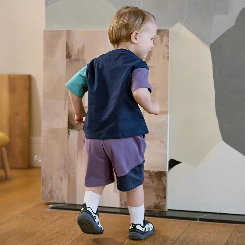 Ensemble short et haut pour enfants Dave Bella – Tenue d'été pour garçons avec imprimé dessin animé,