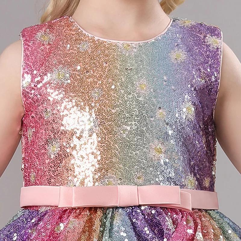 S002 robe pour enfants traînant princesse Spot rose filles 1 juin Performance été nouveau 2023 dente