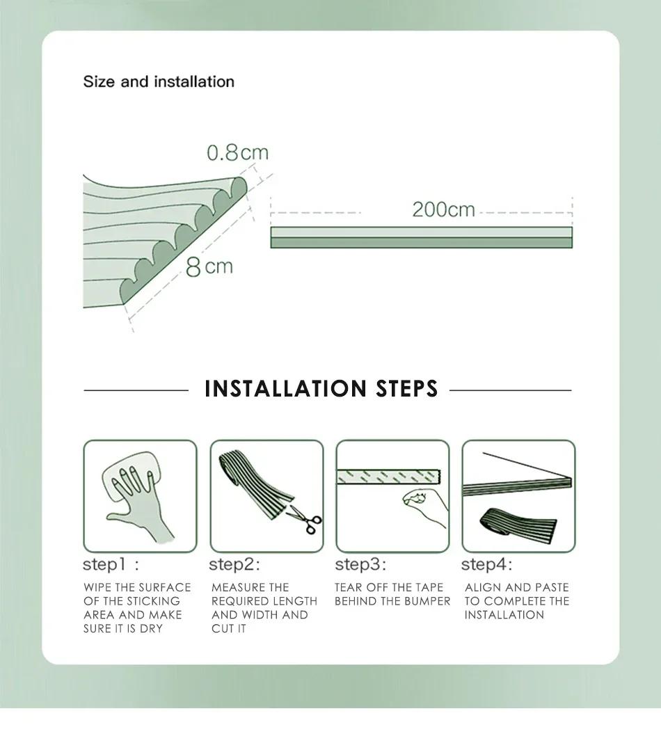 Bande de Protection de sécurité pour bébé, 2M, bande de Protection des bords de Table et de bureau, 