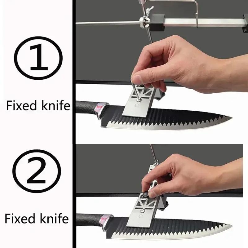 Affûteur de couteaux professionnel, pierre à aiguiser diamantée, Outils de cuisine