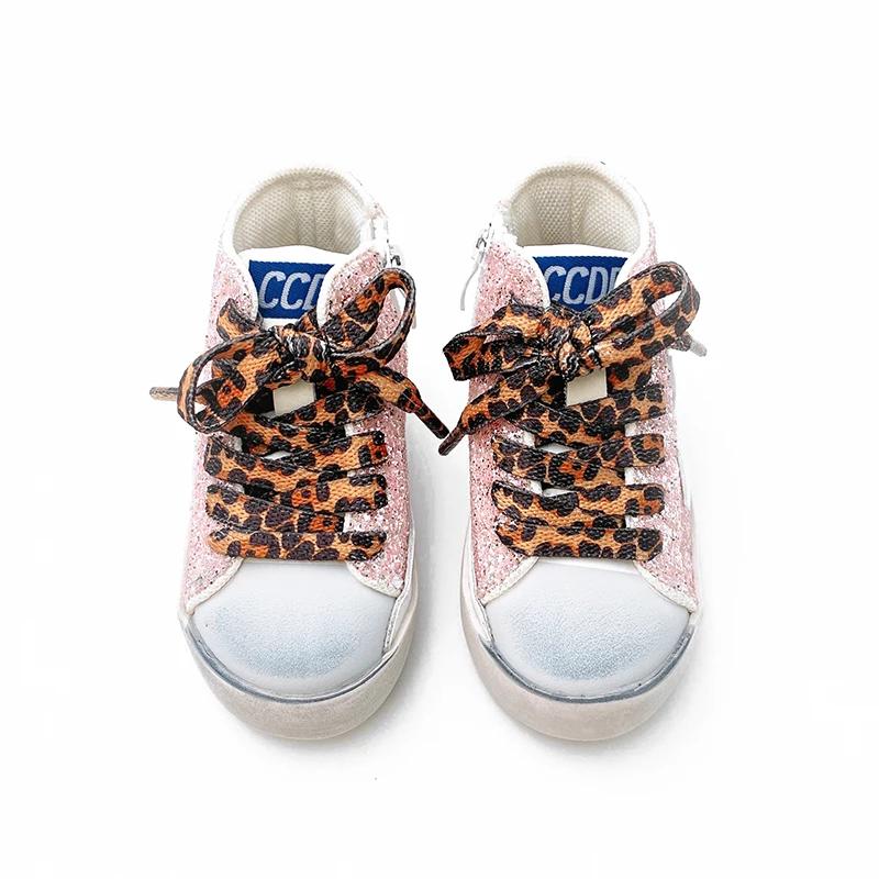 Baskets montantes scintillantes pour enfants, chaussures de sport pour filles, bottes décontractées 
