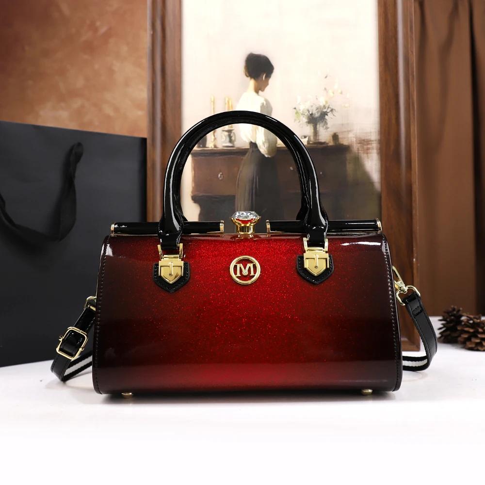 2025 Nouvelle taie d'oreiller, sac pour femme, épaule à main, diamant d'eau, dame d'âge moyen, sac p