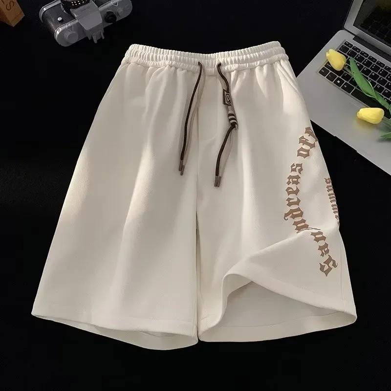 M-5XL hommes Shorts pantalons courts décontractés surdimensionné Shorts de plage rétro lettres impri