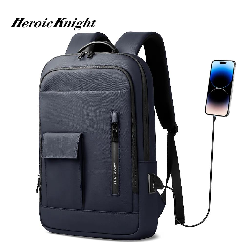 Heroic Knight – sac à dos multifonctionnel pour ordinateur portable, élégant, classique, chargeur US