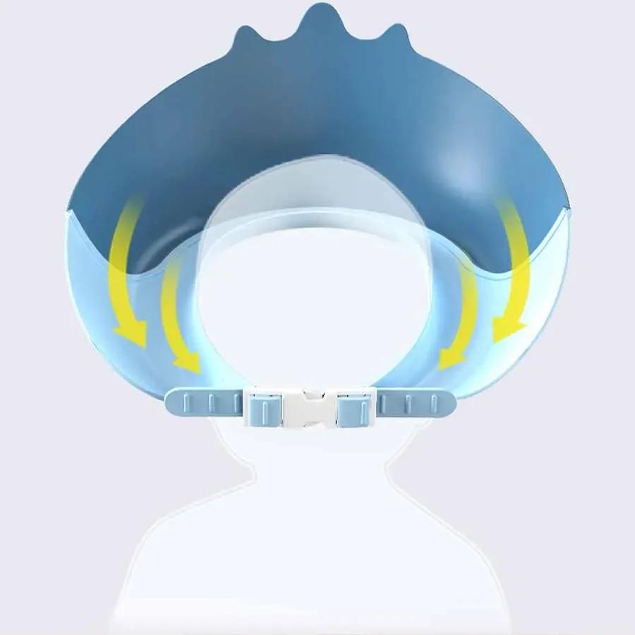 Bonnet de douche imperméable pour enfants, doux et réglable, protection de sécurité pour enfants, bo