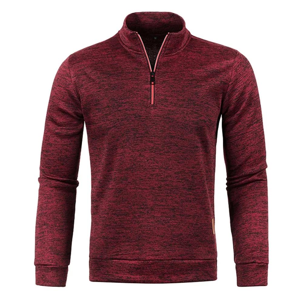 Hommes pull hommes plus épais sweats demi pull à fermeture éclair pour homme à capuche homme sweat a