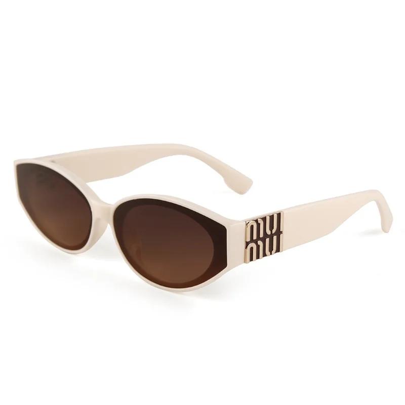 Lunettes de soleil Glamour Fashion 2025 pour femmes, lunettes de créateur ovales de luxe pour hommes