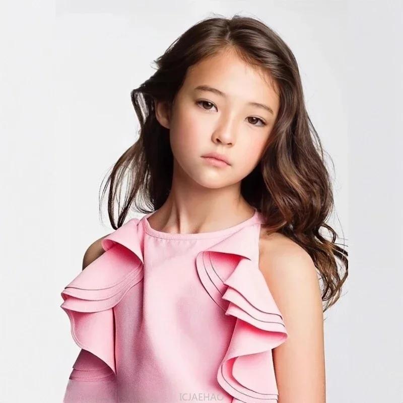Ensemble jupe Style doux pour filles, tenue mignonne pour spectacle de fête d'anniversaire, robe d'é