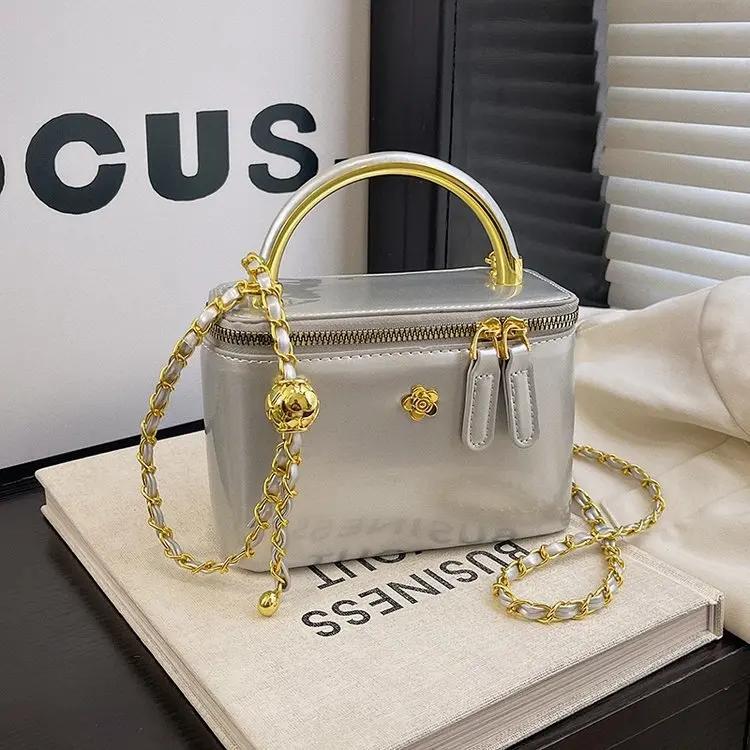  Pochette de luxe pour femmes, boîte à bandoulière structurée de qualité supérieure, Texture de G