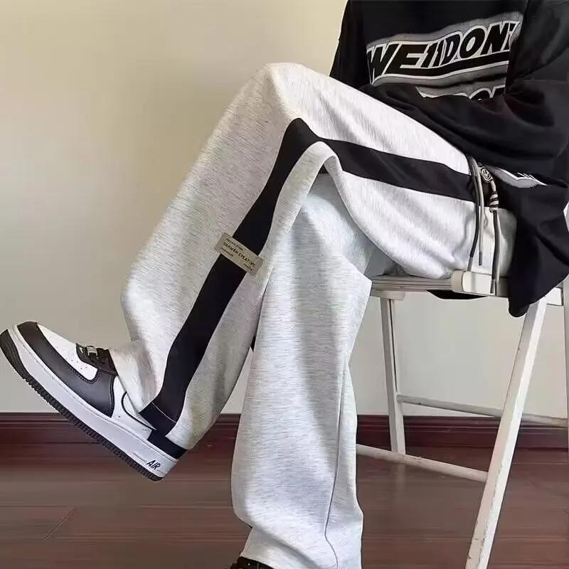 Pantalon hygiénique, pantalon de sport à blocs de couleur, saison adolescente paresseuse, pantalon g