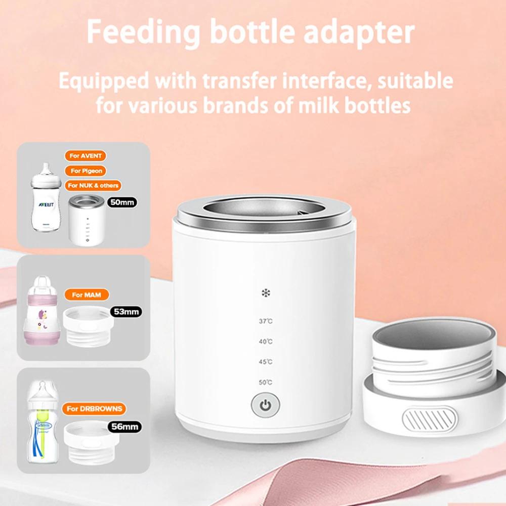 Chauffe-biberon sans fil N1, chauffe-lait portable rechargeable par USB + stérilisateur, ensemble de